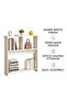 2-Tier Open Back Bookcase，Narrow Open Display Bookshelf，Multifunctional Storage Cabinet Display Rack,Console Table,Extra Long Narrow Behind Couch Table(80×20×85CM） - 4