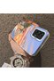 Samsung Galaxy A33 Compatible Sunset Beach Scenery Printed Acrylic Back Silicone Edge Phone Case - 4
