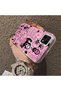Realme C21 Compatible Pink Horror Movie Mask Patterned Acrylic Back Silicone Edge Phone Case - 4