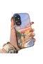 Oppo A60 Compatible Sunset Beach Scenery Printed Acrylic Back Silicone Edge Phone Case