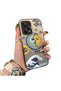 Xiaomi Redmi Note 12 Pro 5g Compatible Sun-Moon Eye and Wave Butterfly Pattern Acrylic Back Silicone Edge Phone Case