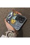 Vivo Y31/Y21D Compatible Sun-Moon Eye and Wave Butterfly Pattern Acrylic Back Silicone Edge Phone Case - 4