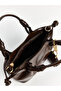 Brown Leather Look Women's Shoulder Bag - 6