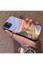 Samsung Galaxy A03/A04E/A04 Compatible Sunset Seaside Scenery Printed Acrylic Back Silicone Edge Phone Case - 3
