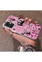 Tecno Spark Go 2(Km4) Compatible Pink Horror Movie Mask Patterned Acrylic Back Silicone Edge Phone Case - 3