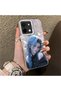 Vivo Y28 4g Compatible Blue Haired Anime Girl Patterned Acrylic Back Silicone Edge Phone Case - 2