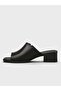 Women's summer 5cm thick heeled slippers - 575 48-06 - black - 3