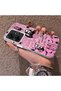 Xiaomi Poco M6 4g Compatible Pink Horror Movie Mask Patterned Acrylic Back Silicone Edge Phone Case - 3