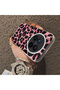 Vivo X300 Pro Compatible Pink Back Black Leopard Pattern Acrylic Back Silicone Edge Phone Case - 4