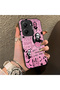 Xiaomi Poco X7 Pro Compatible Pink Horror Movie Mask Patterned Acrylic Back Silicone Edge Phone Case - 2