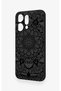 Oppo Reno 14 Compatible Black and White Mandala Patterned Silicone Case - 4