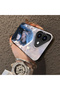 iPhone 17 Compatible Blue Haired Anime Girl Patterned Acrylic Back Silicone Edge Phone Case - 4