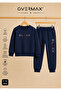 Black Printed Unisex Design Children's Tracksuit Set – Ages 3-12