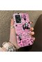 Xiaomi Redmi Note 12 Pro 5g Compatible Pink Horror Movie Mask Patterned Acrylic Back Silicone Edge Phone Case - 2