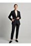 Side Belt Detailed Single Button Double Breasted Collar Stylish Blazer Jacket 4169 - 3
