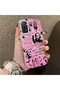Xiaomi Redmi Note 12 Pro 4g Compatible Pink Horror Movie Mask Patterned Acrylic Back Silicone Edge Phone Case - 2