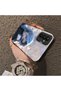 Samsung Galaxy M13/M23 Compatible Blue Haired Anime Girl Patterned Acrylic Back Silicone Edge Phone Case - 4