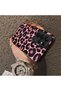 Samsung Galaxy S22 Ultra Compatible Pink Back Black Leopard Pattern Acrylic Back Silicone Edge Phone Case - 4