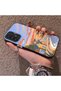 Samsung Galaxy A73 Compatible Sunset Beach Scenery Printed Acrylic Back Silicone Edge Phone Case - 3