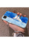 Xiaomi Poco C31 Compatible Cute White Cat Pattern Acrylic Back Silicone Edge Phone Case - 3