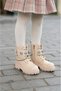 Orthopedic Lace-Up Zippered Girls' Boots Shoes Black Girls' Boots