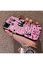 Realme C15/C25/C25S Compatible Pink Horror Movie Mask Patterned Acrylic Back Silicone Edge Phone Case - 3
