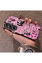 Tecno Camon 40 Pro 5g(Cm7) Compatible Pink Horror Movie Mask Pattern Acrylic Back Silicone Edge Phone Case - 3