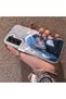 Samsung Galaxy S21 Fe Compatible Blue Haired Anime Girl Patterned Acrylic Back Silicone Edge Phone Case - 4