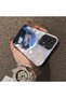 Samsung Galaxy A73 Compatible Blue Haired Anime Girl Patterned Acrylic Back Silicone Edge Phone Case - 4