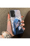 Samsung Galaxy A04S Compatible Blue Haired Anime Girl Patterned Acrylic Back Silicone Edge Phone Case - 2