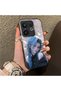 Vivo X200 Fe Compatible Blue Haired Anime Girl Patterned Acrylic Back Silicone Edge Phone Case - 2