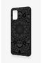Samsung A31 Compatible Black and White Mandala Patterned Silicone Case - 4