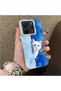 Cute White Cat Pattern Acrylic Back Silicone Edge Phone Case for Xiaomi Redmi Note 14 4g Compatible - 3