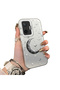 Xiaomi Poco F7 Compatible Silver Carved Moon and Star Pattern Non-Transparent Acrylic Back Silicone Edge Case
