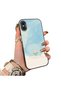 iPhone XS Max Compatible Cute Little Flower Pattern Acrylic Back Silicone Edge Phone Case