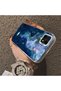 Realme C21 Compatible Dreamy Starry Sea Fish Pattern Acrylic Back Silicone Edge Phone Case - 4