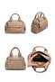 C1133 Soft Leather Zippered Five Compartment Medium Size Shoulder and Arm Bag - 6
