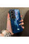 Infinix Hot 60 Pro Compatible Dreamy Starry Sea Fish Pattern Acrylic Back Silicone Edge Phone Case - 2