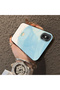 Cute Little Flower Pattern Acrylic Back Silicone Edge Phone Case Compatible with iPhone X/Xs - 4