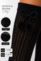 Girls' Knee High Socks with Pompom Bowknot Openwork Knitted Pattern Long Socks 2-5 / 6-12 Years Old Black White - 4