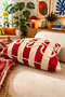 Punch Embroidered Throw Pillow Cover - 43*43 cm - Red Bow - Pnk001 - 3