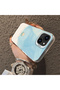Cute Little Flower Pattern Acrylic Back Silicone Edge Phone Case Compatible with iPhone 14 Plus/15 Plus - 4