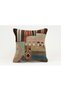 Handmade Old Kilim Rug Vintage Made in the 1930S, 1940S, 40X40 cm
