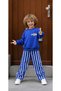 Boy's London Back-Printed Striped Pants 2-Piece Set