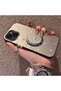 iPhone 14 Plus/15 Plus Compatible Silver Carved Moon and Star Pattern Non-Transparent Acrylic Back Silicone Edge Case - 3
