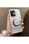 Oppo A5 Pro 4G/5G Compatible Silver Carved Moon and Star Pattern Non-Transparent Acrylic Back Silicone Edge Case - 2