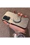 Samsung Galaxy A23 4G/5G Compatible Silver Engraved Moon and Star Pattern Non-Transparent Acrylic Back Silicone Edge Case - 3