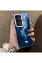 Samsung Galaxy S24 Ultra Compatible Dreamy Starry Sea Fish Pattern Acrylic Back Silicone Edge Phone Case - 2