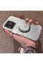 Realme C63 4G/C61 Compatible Silver Carved Moon and Star Pattern Non-Transparent Acrylic Back Silicone Edge Case - 3