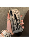 Samsung Galaxy A50/A50S/A30S Compatible Canned Sardine Fish Sketch Patterned Non-Transparent Acrylic Back Silicone Edge Case - 2